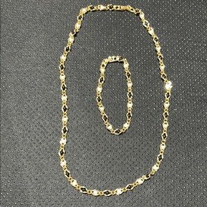 Elegant Gold and Black Jewelry Set